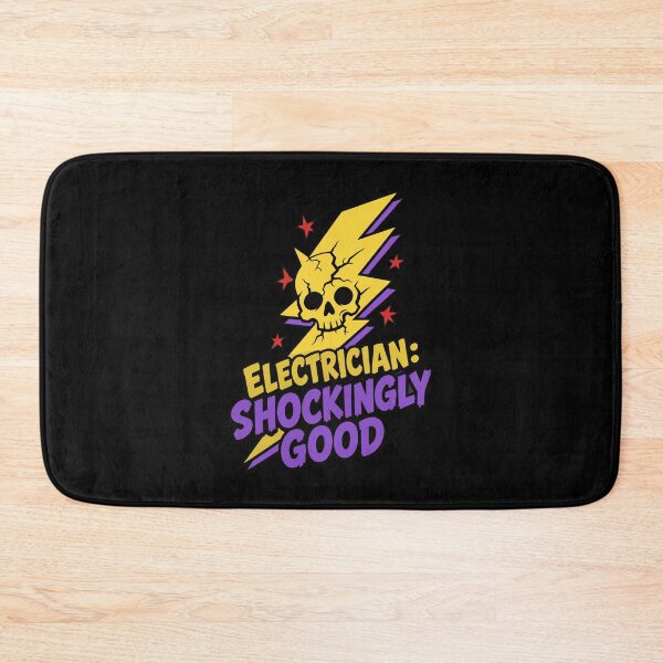 Item preview, Electrician Shockingly Good Halloween Skull Lightning Bolt Humor designed and sold by Uglyandcute.