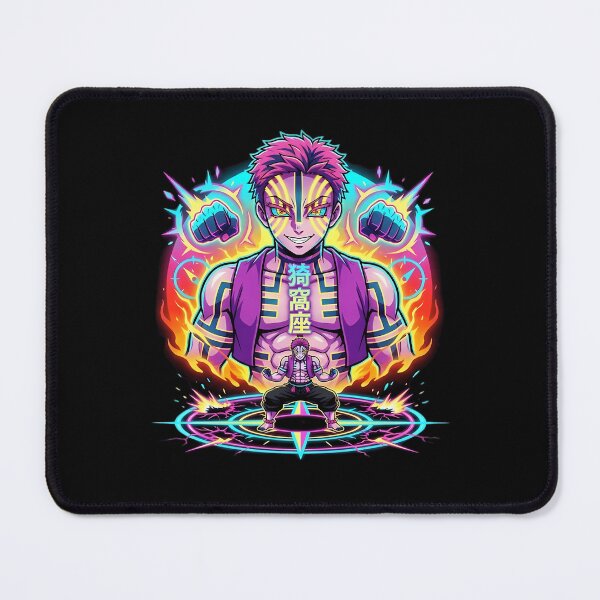 Item preview, Akaza Neon Anime Demon Slayer Powerful designed and sold by nightfallharber.