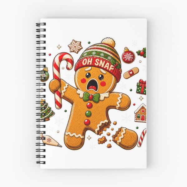 Item preview, Oh Snap Gingerbread Christmas Candy Cane  designed and sold by varin-studio.