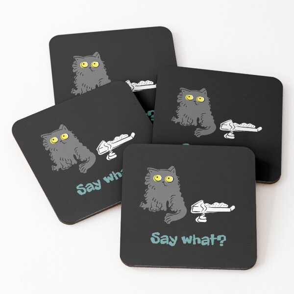 Item preview, Say What? | Cat Poop Outside Litter Box | Funny Cat Humor designed and sold by ContigoART.