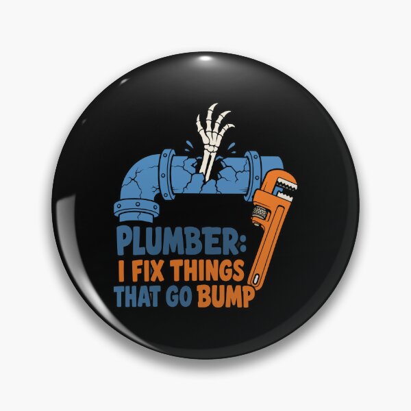 Item preview, Plumber Halloween Horror – Cracked Pipe Skeleton Hand Wrench designed and sold by Uglyandcute.