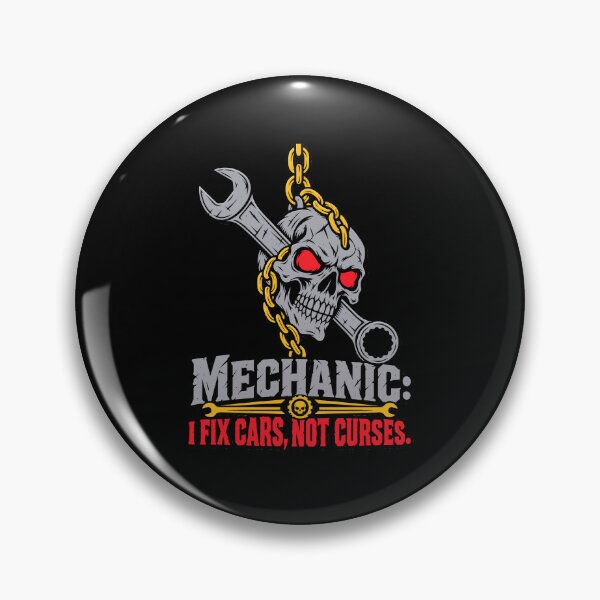 Item preview,  Mechanic Halloween Skull Wrench | I Fix Cars, Not Curses designed and sold by Uglyandcute.