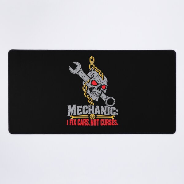 Item preview,  Mechanic Halloween Skull Wrench | I Fix Cars, Not Curses designed and sold by Uglyandcute.