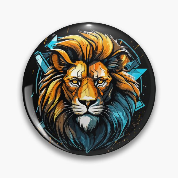 Item preview, Powerful Lion Graffiti Street Art – Fierce King of the Jungle Design designed and sold by Grapyziip.