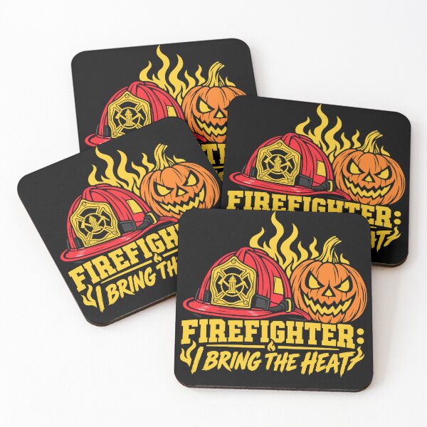 Item preview, Firefighter I Bring the Heat Halloween Jack-O-Lantern Design designed and sold by Uglyandcute.