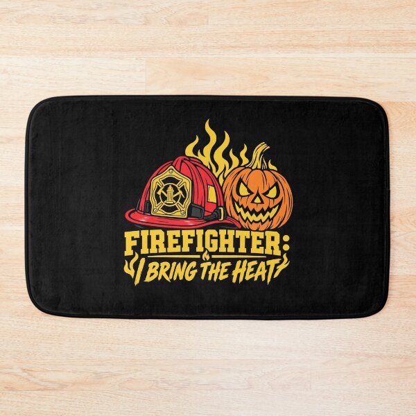 Item preview, Firefighter I Bring the Heat Halloween Jack-O-Lantern Design designed and sold by Uglyandcute.