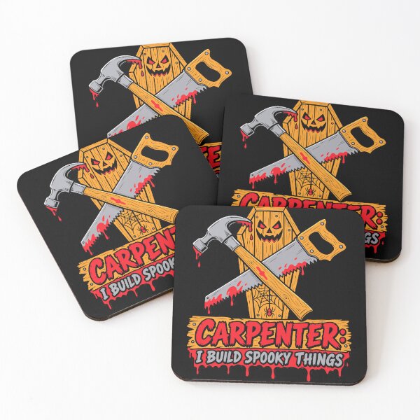 Item preview, Carpenter I Build Spooky Things Halloween Hammer and Saw designed and sold by Uglyandcute.