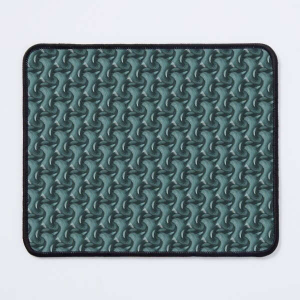 Item preview, Retro Twisted Vine Abstract Pattern in Teal designed and sold by Artistestella.