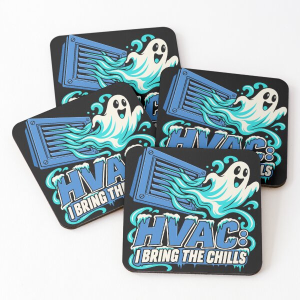 Item preview, HVAC Tech I Bring the Chills Ghost Halloween Design designed and sold by Uglyandcute.