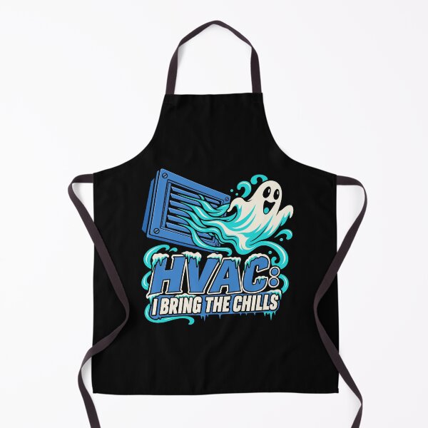Item preview, HVAC Tech I Bring the Chills Ghost Halloween Design designed and sold by Uglyandcute.