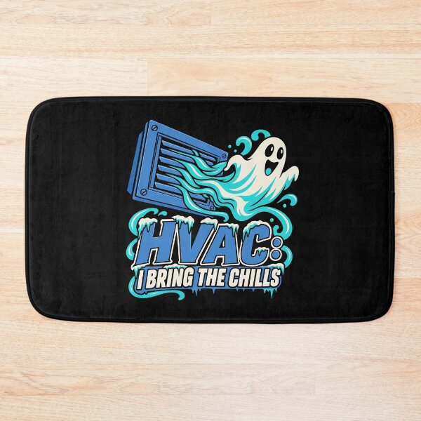Item preview, HVAC Tech I Bring the Chills Ghost Halloween Design designed and sold by Uglyandcute.