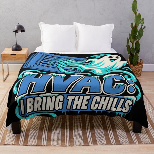 Item preview, HVAC Tech I Bring the Chills Ghost Halloween Design designed and sold by Uglyandcute.