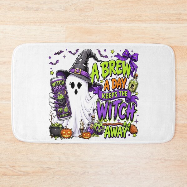 Item preview, A Brew a Day Funny Witch Halloween Ghost designed and sold by varin-studio.