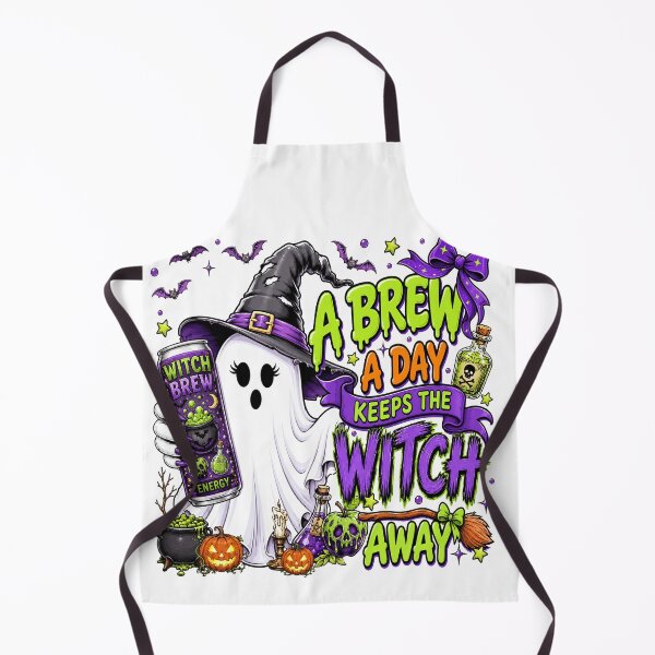 Item preview, A Brew a Day Funny Witch Halloween Ghost designed and sold by varin-studio.
