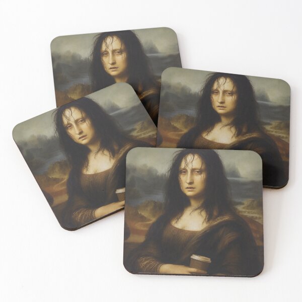Item preview, Monalisa before her Coffee  designed and sold by abby-thorns.