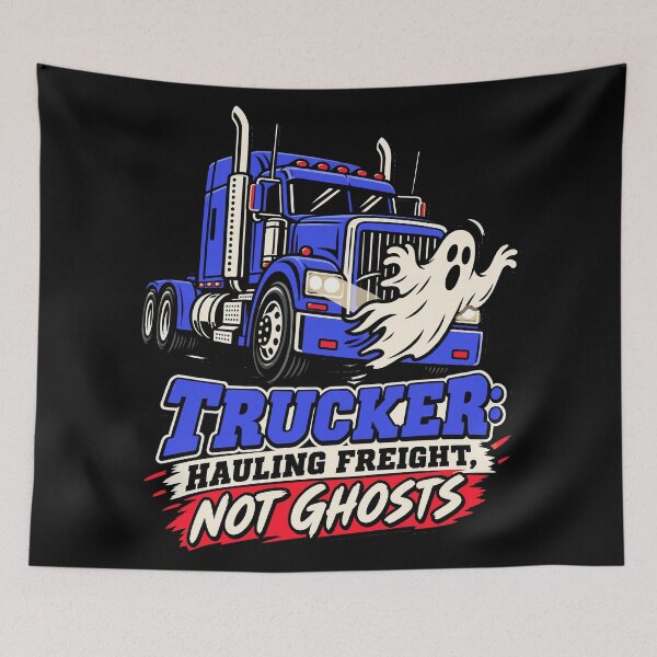 Item preview, Truck Driver Halloween Trucker – Hauling Freight, Not Ghosts designed and sold by Uglyandcute.