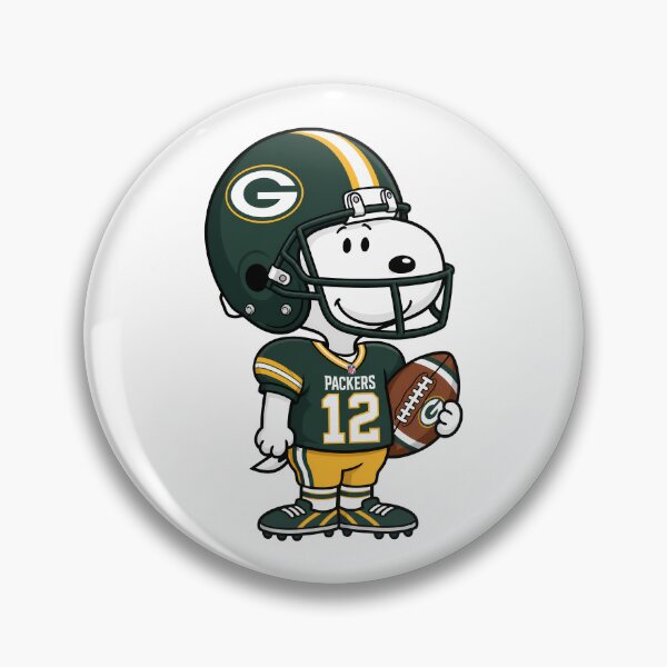 Item preview, Snoopy Green Bay Packers Football Retro F040 designed and sold by GLUVY-THEME.
