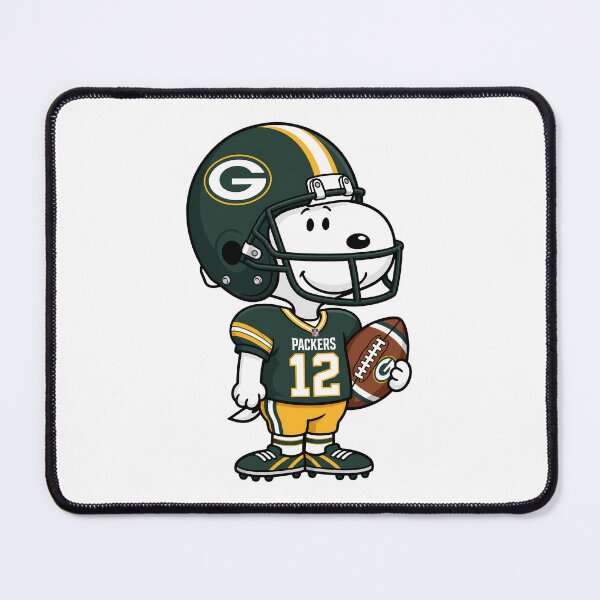 Item preview, Snoopy Green Bay Packers Football Retro F040 designed and sold by GLUVY-THEME.