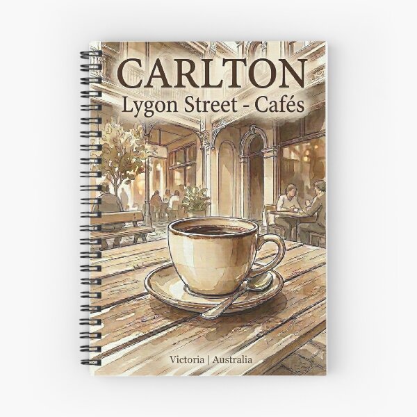 Item preview, Carlton Lygon Street Cafes Melbourne Victoria designed and sold by NeighbourlyHues.