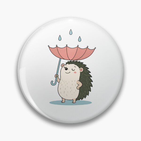 Artikelvorschau, Lustiger Igel an einem Regentag entworfen und verkauft von Catchy-Couture.
