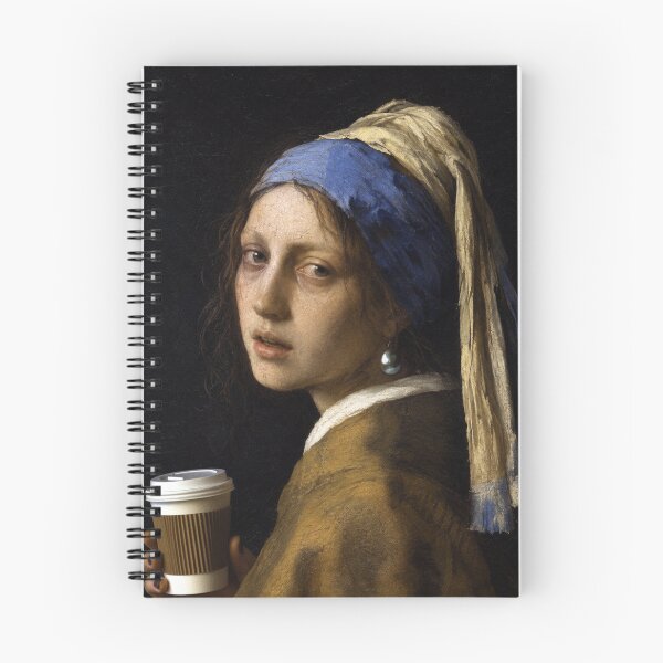 Item preview, Girl with a pearl earring before her Coffee  designed and sold by abby-thorns.