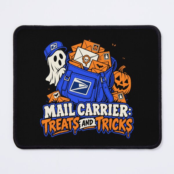 Item preview, Mail Carrier Halloween Mail Bag Treats and Tricks Skull Wax Seal designed and sold by Uglyandcute.