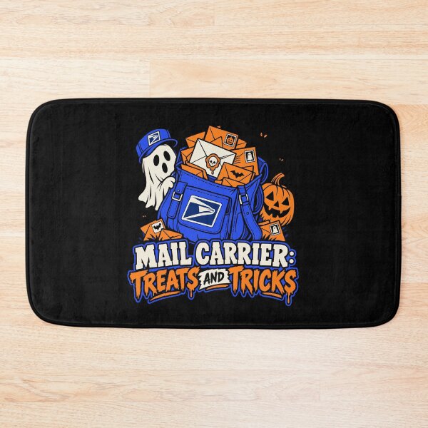 Item preview, Mail Carrier Halloween Mail Bag Treats and Tricks Skull Wax Seal designed and sold by Uglyandcute.