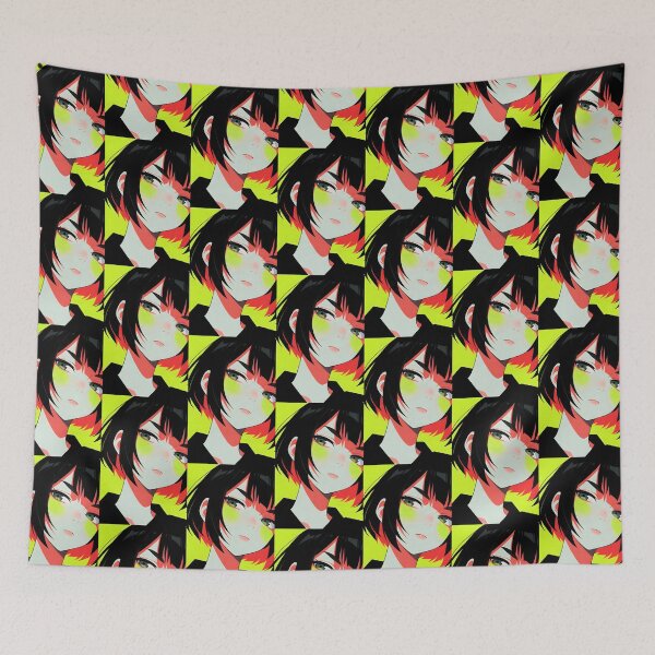 Item preview, Neon Gaze – Anime Girl Portrait designed and sold by KiraChie.