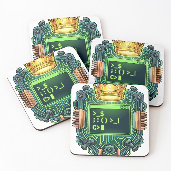 Item preview, Root Privilege Linux Sysadmin Sudo Command Crown Shield designed and sold by TechNexusPrints.