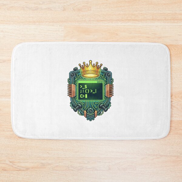 Item preview, Root Privilege Linux Sysadmin Sudo Command Crown Shield designed and sold by TechNexusPrints.