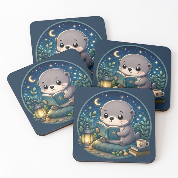 Item preview, Cozy Otter Reading Under the Stars designed and sold by Hari Arts.