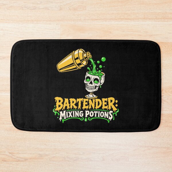 Item preview, Halloween Bartender Mixing Potions Cocktail Shaker Skull Glass designed and sold by Uglyandcute.