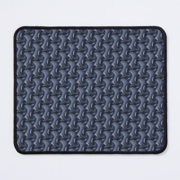 Item preview, Retro Twisted Vine Abstract Pattern in Navy Blue designed and sold by Artistestella.