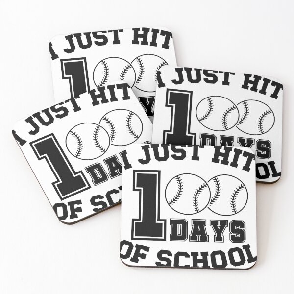 Item preview, I Just Hit 100 Days Of School Baseball T-shirt designed and sold by DesignXShop117.