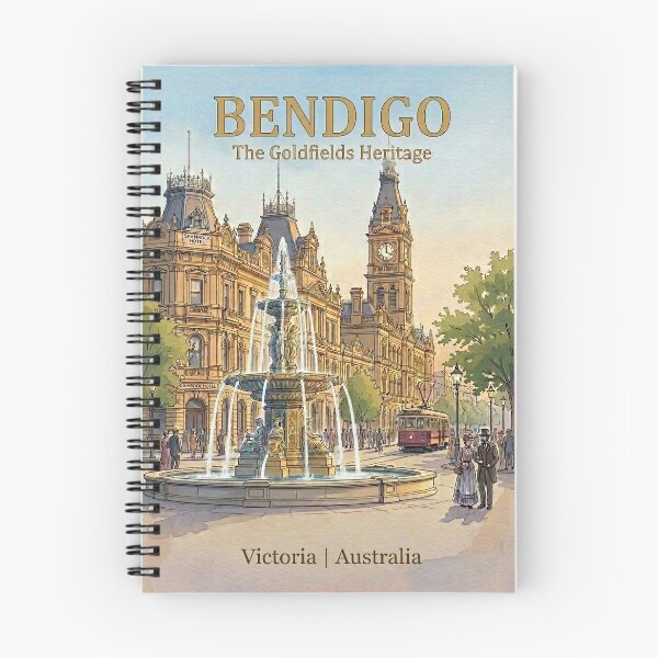 Item preview, Bendigo Goldfields Heritage Victoria Australia designed and sold by NeighbourlyHues.