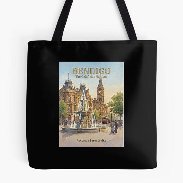 Item preview, Bendigo Goldfields Heritage Victoria Australia designed and sold by NeighbourlyHues.