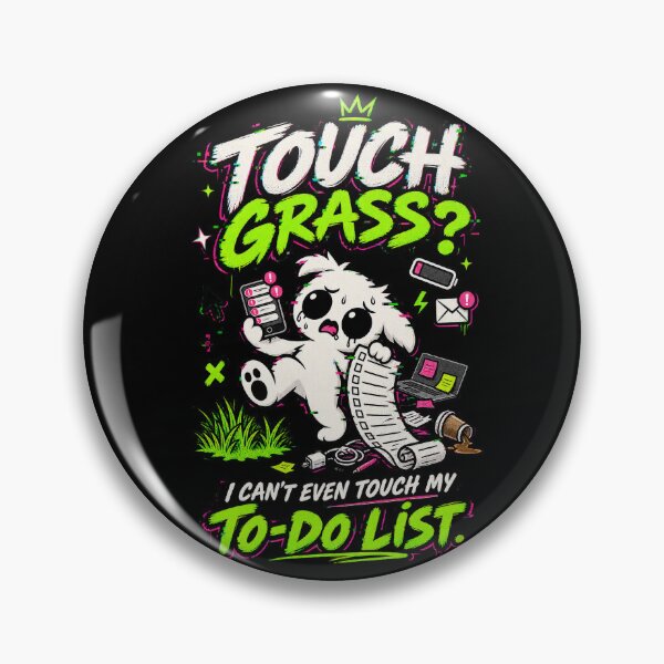 Item preview, Touch Grass I Cant Even Touch My To Do List - 'Zerp' Glitch Gremlin T-Shirt designed and sold by Suparrific.