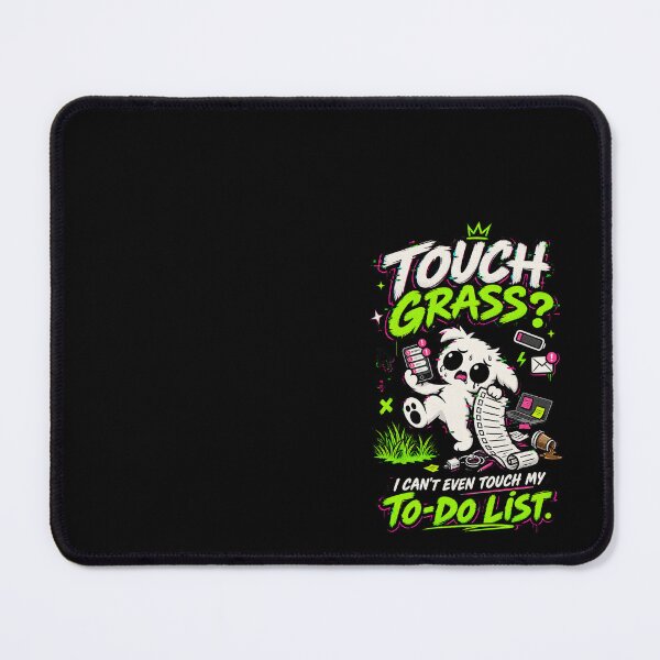 Item preview, Touch Grass I Cant Even Touch My To Do List - 'Zerp' Glitch Gremlin T-Shirt designed and sold by Suparrific.