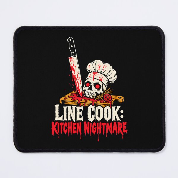 Item preview, Line Cook Kitchen Nightmare Halloween Chef Knife Skull Design designed and sold by Uglyandcute.