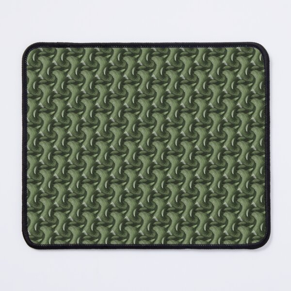 Item preview, Retro Twisted Vine Abstract Pattern in Green designed and sold by Artistestella.