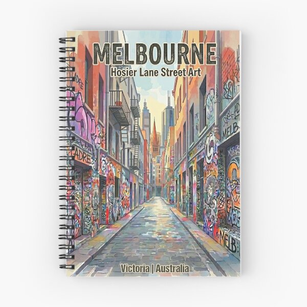 Item preview, Melbourne Hosier Lane Graffiti Laneway Victoria designed and sold by NeighbourlyHues.