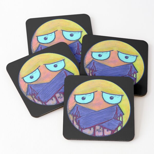 Item preview, Boarded Mouth Scar-E-Moji (Psychedelic Equalized Edition) designed and sold by Grimmlar.