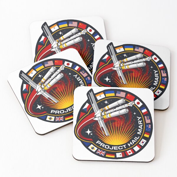 Item preview, Project Hail Mary Spaceship Mission Badge, Sci-Fi Adventure Design, Ryland Grace Inspired Art designed and sold by Catsi-Nook-Art.