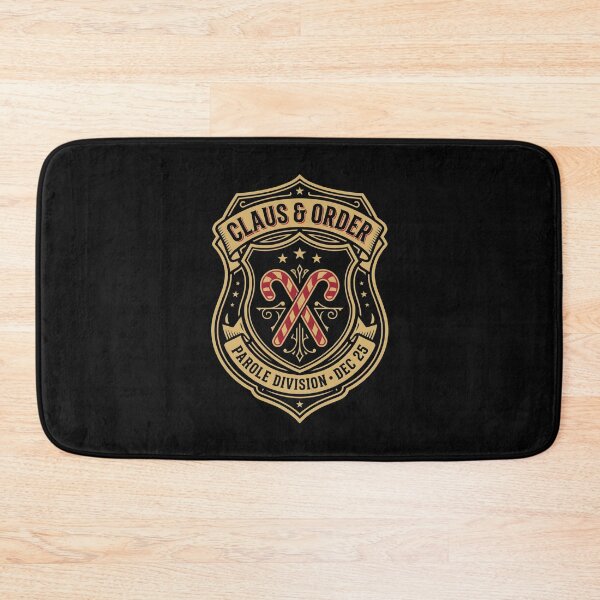 Item preview, Claus And Order Parole Division Funny Christmas Police Badge designed and sold by SplashTastic.