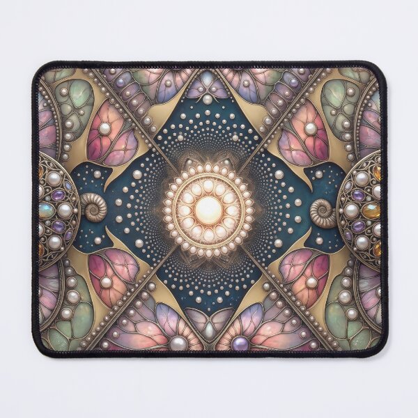 Item preview, Ornate Pastel Fractal Mandala designed and sold by Frackxion.