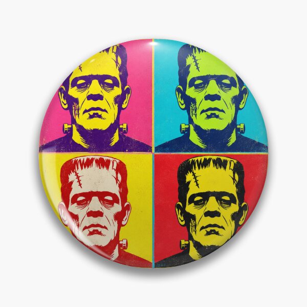 Item preview, Retro Pop Art Frankenstein Monster – Vintage Halloween Four Panel Horror Portrait designed and sold by WolfmanProphecy.