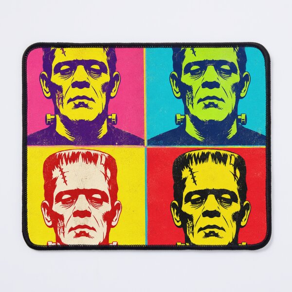 Item preview, Retro Pop Art Frankenstein Monster – Vintage Halloween Four Panel Horror Portrait designed and sold by WolfmanProphecy.