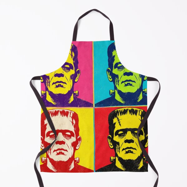Item preview, Retro Pop Art Frankenstein Monster – Vintage Halloween Four Panel Horror Portrait designed and sold by WolfmanProphecy.