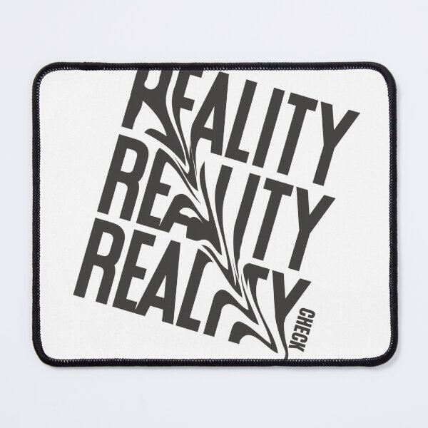 Item preview, Reality Check – Distorted Typography Streetwear Design designed and sold by MindMess Studio.