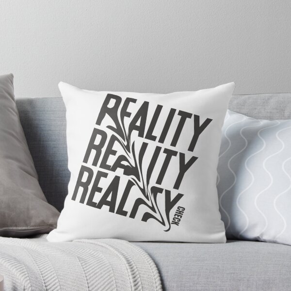 Item preview, Reality Check – Distorted Typography Streetwear Design designed and sold by MindMess Studio.